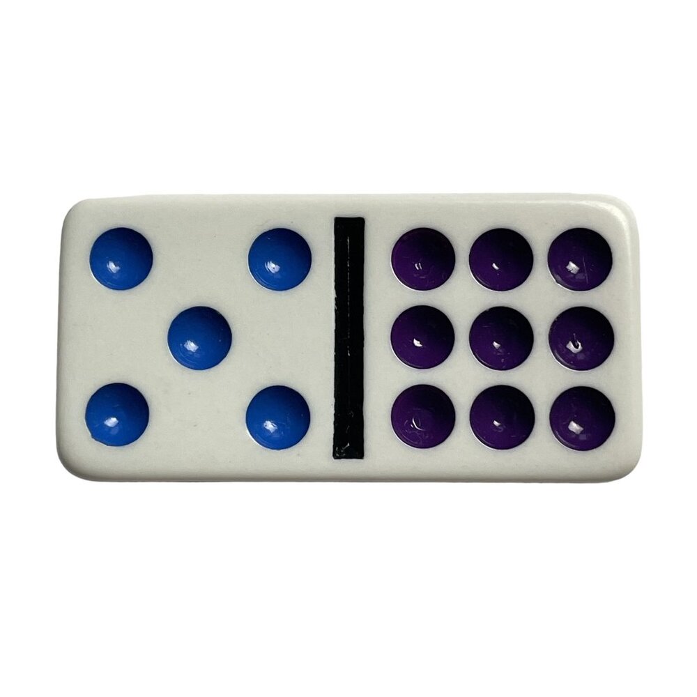 Double Nine Dominoes Replacement Tile 5 9 Color Dot Vintage 1998 mq